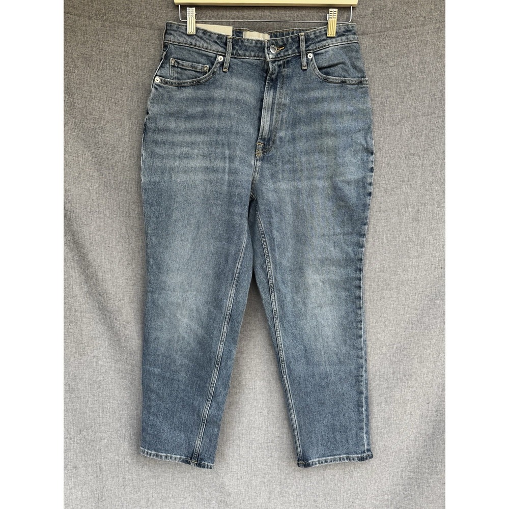Everlane The Curvy 90's Cheeky Crop Jean Women's 29 Blue Straight High Rise NWT